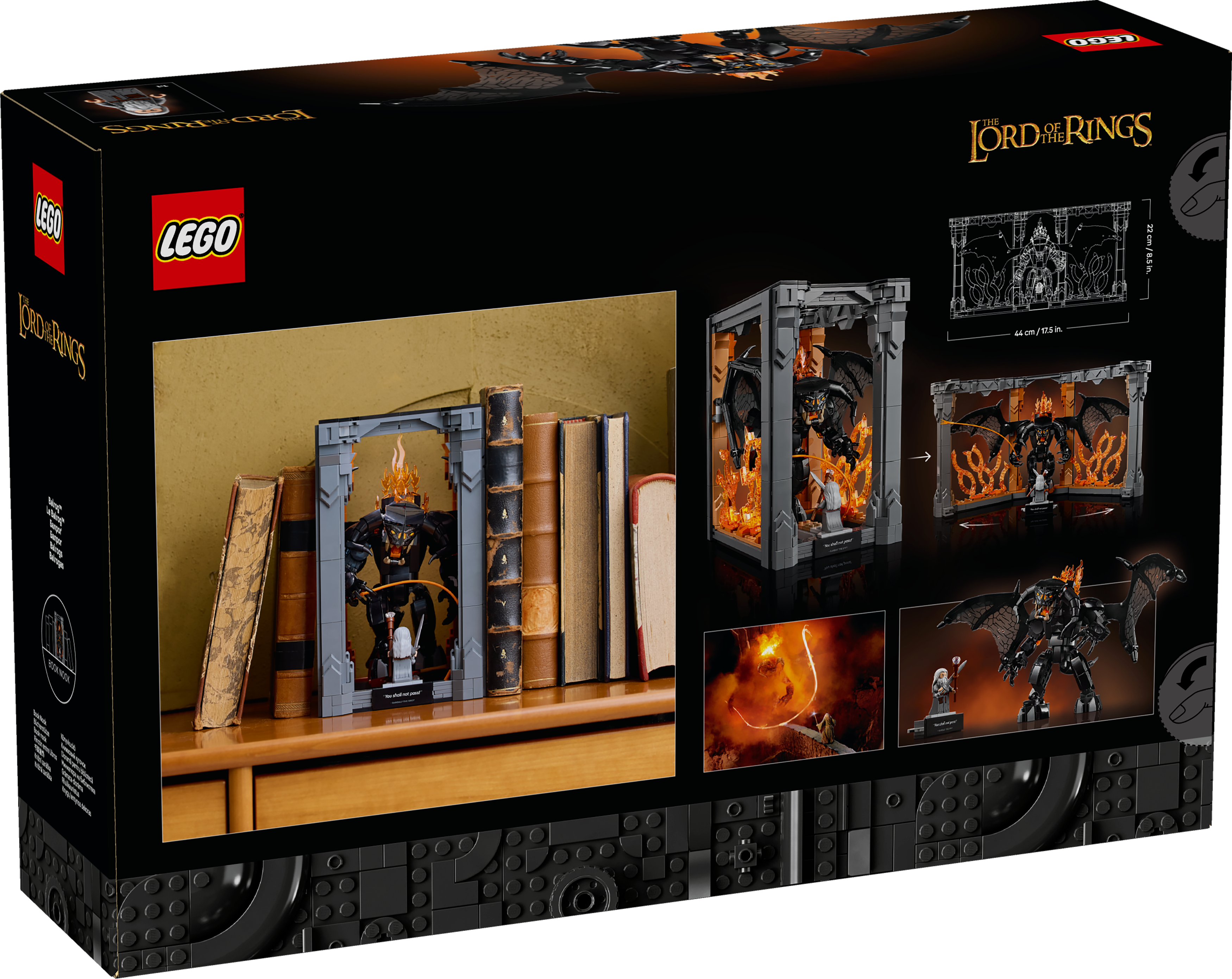 LEGO® Icons 10367 Der Herr der Ringe: Balrog™ Bücherstütze