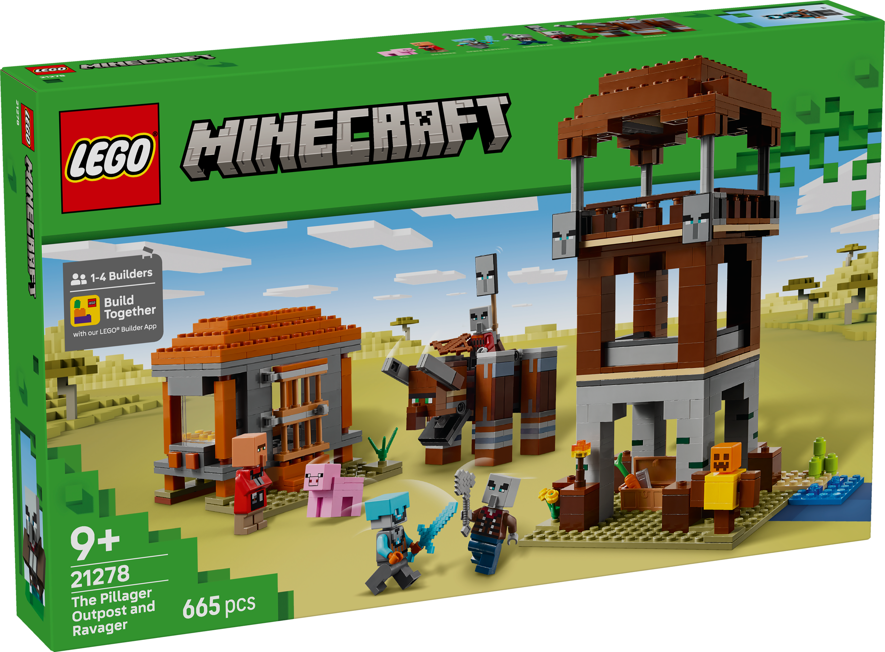 LEGO® Minecraft 21278 Ein Verwüster am Plünderer-Außenposten
