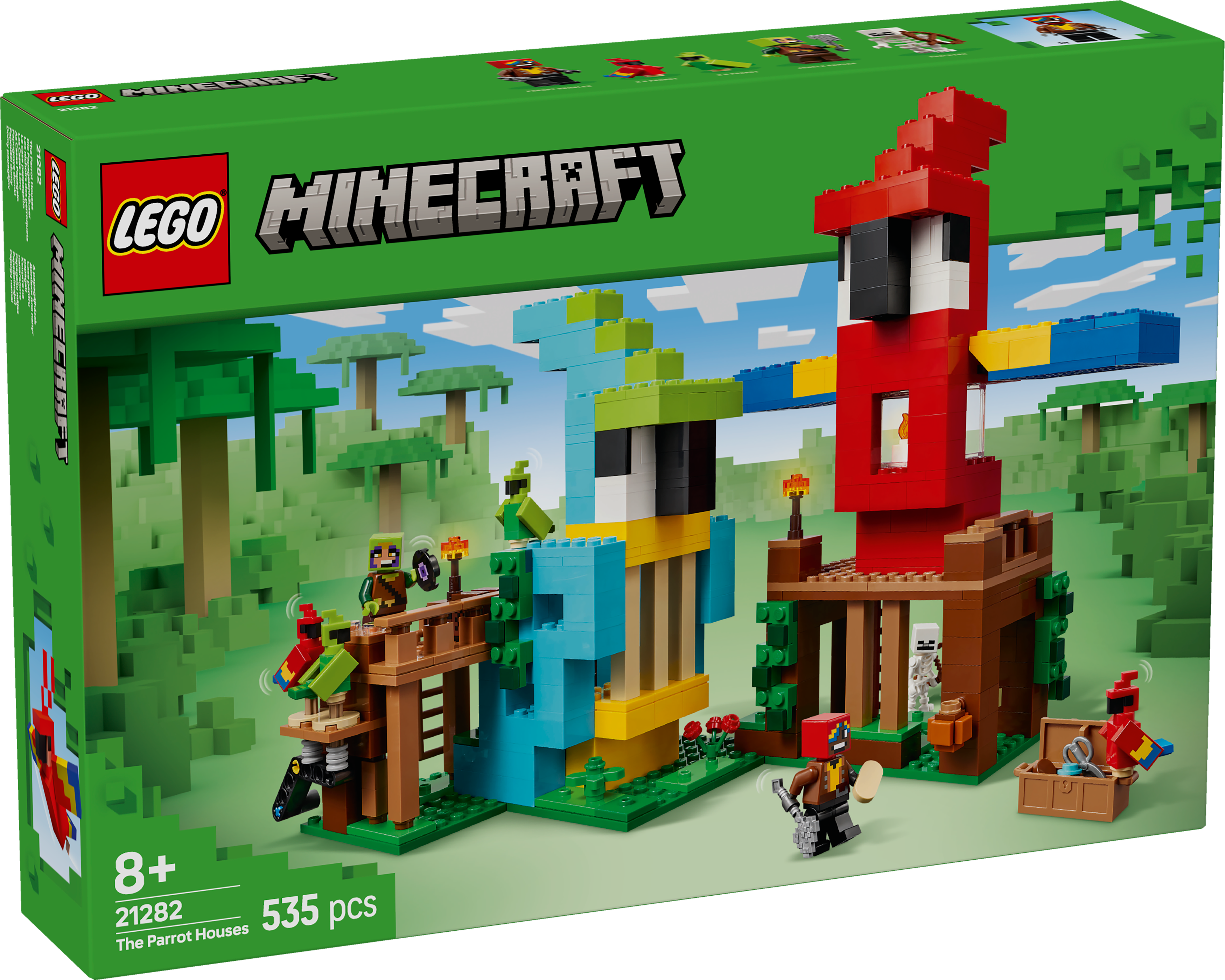 LEGO® Minecraft 21282 Die Papageienhäuser