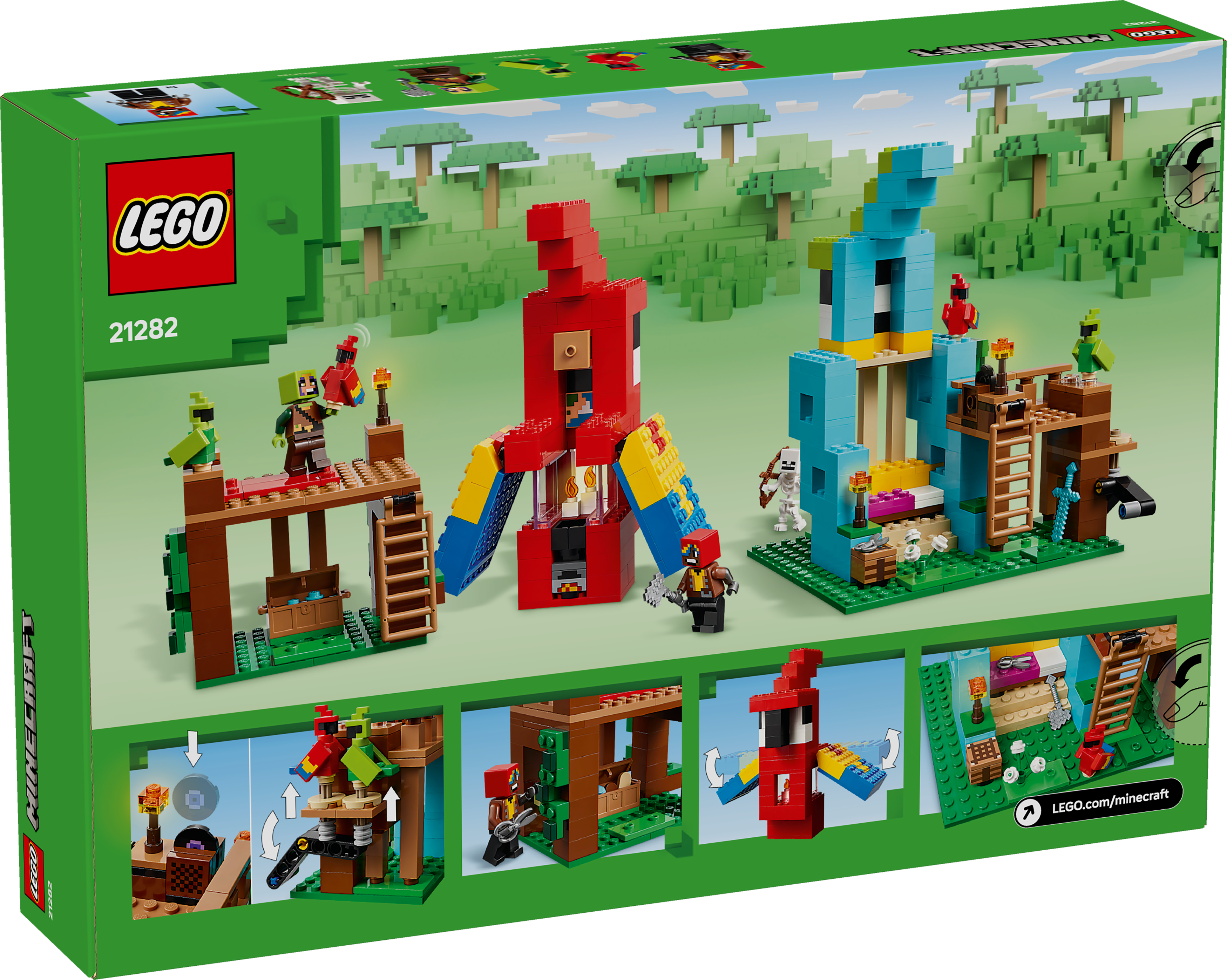 LEGO® Minecraft 21282 Die Papageienhäuser