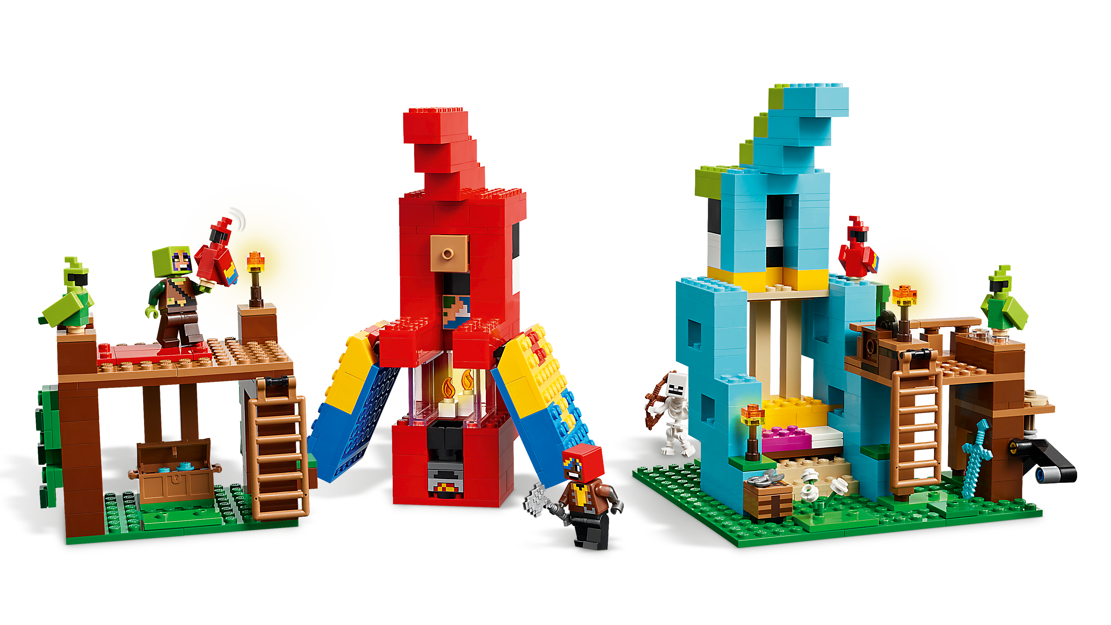 LEGO® Minecraft 21282 Die Papageienhäuser