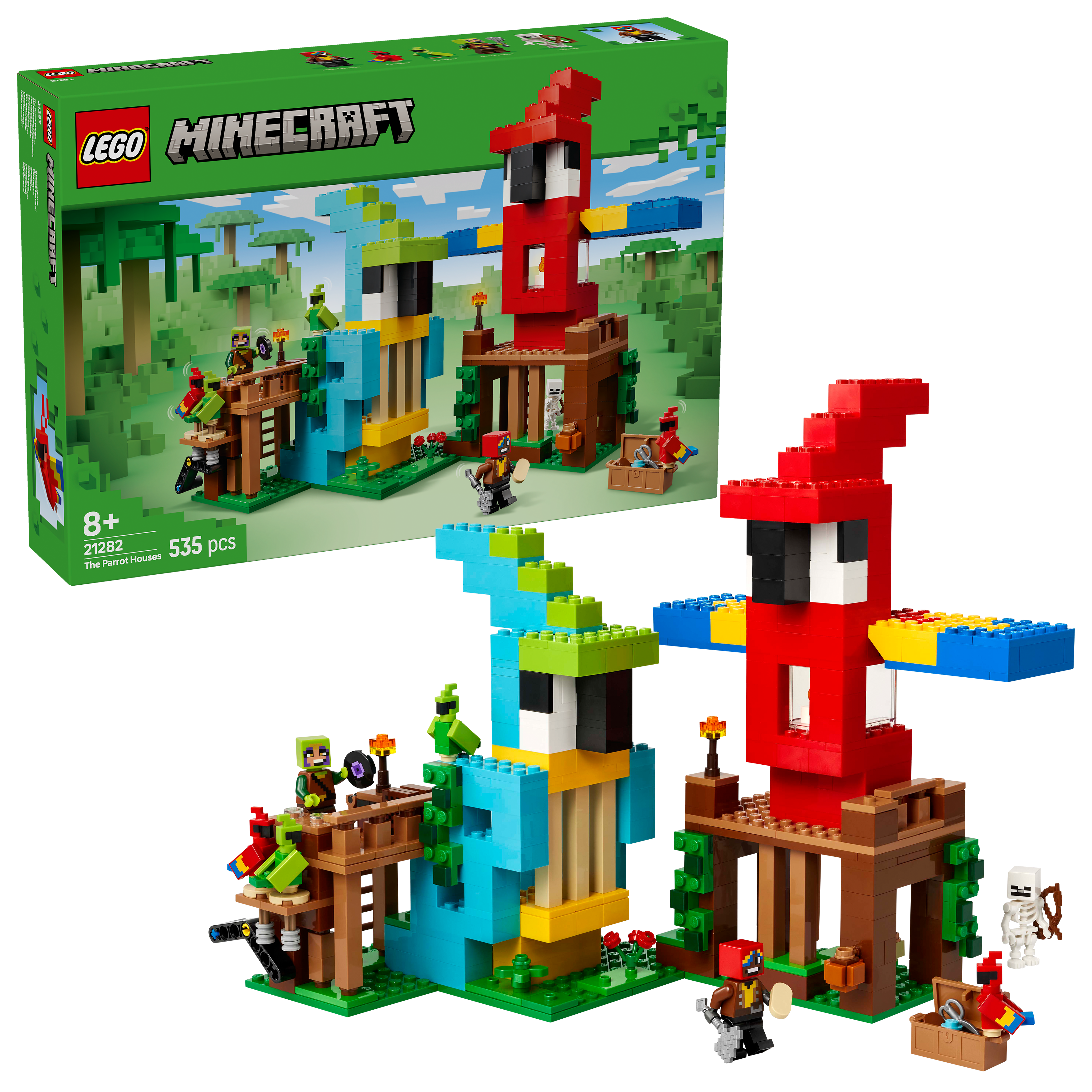 LEGO® Minecraft 21282 Die Papageienhäuser