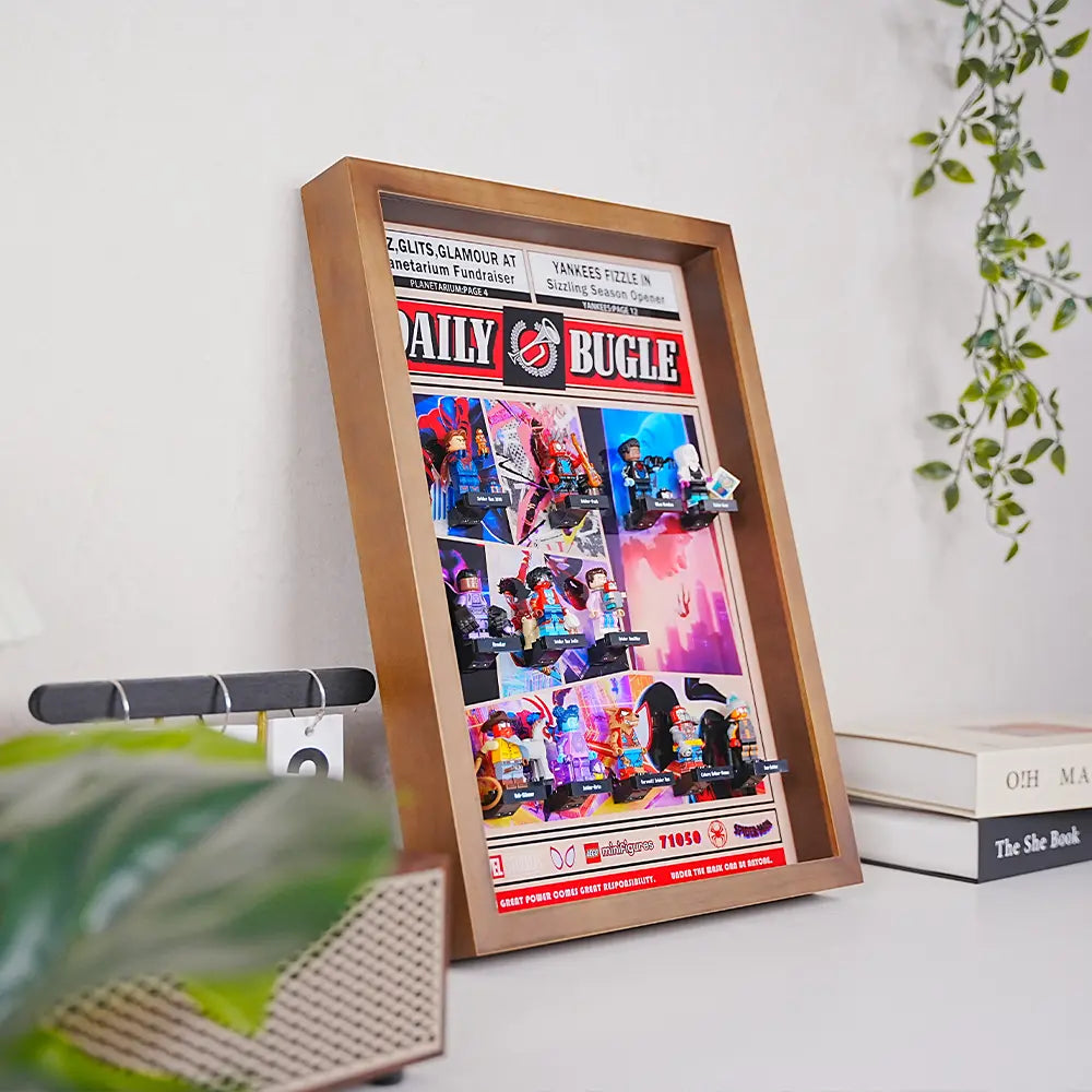 LEGO™  wooden Show Case for Spider-Man: Across the Spider-Verse Minifigures Plus (71050)