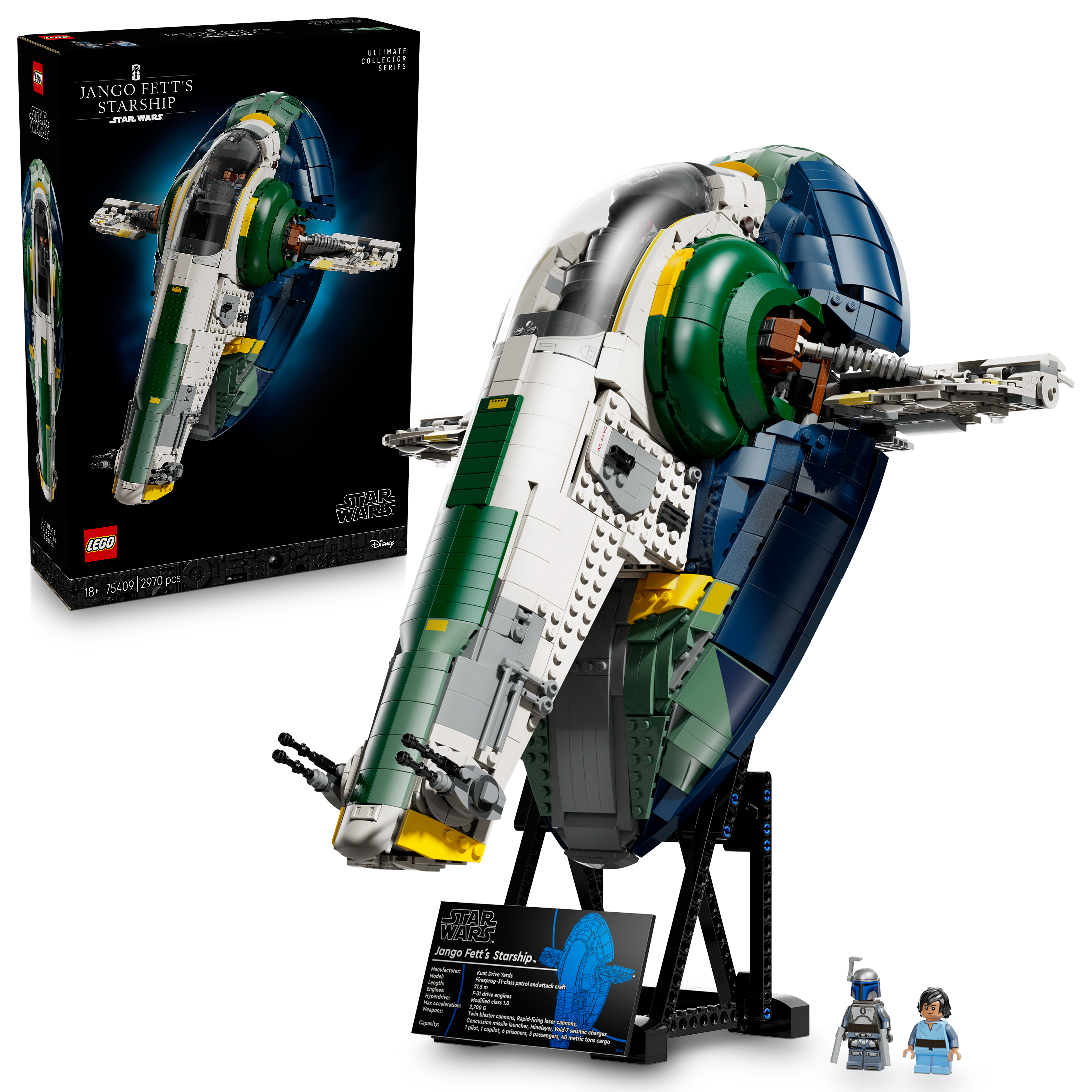 75409 Jango Fett's Firespray-Class Starship