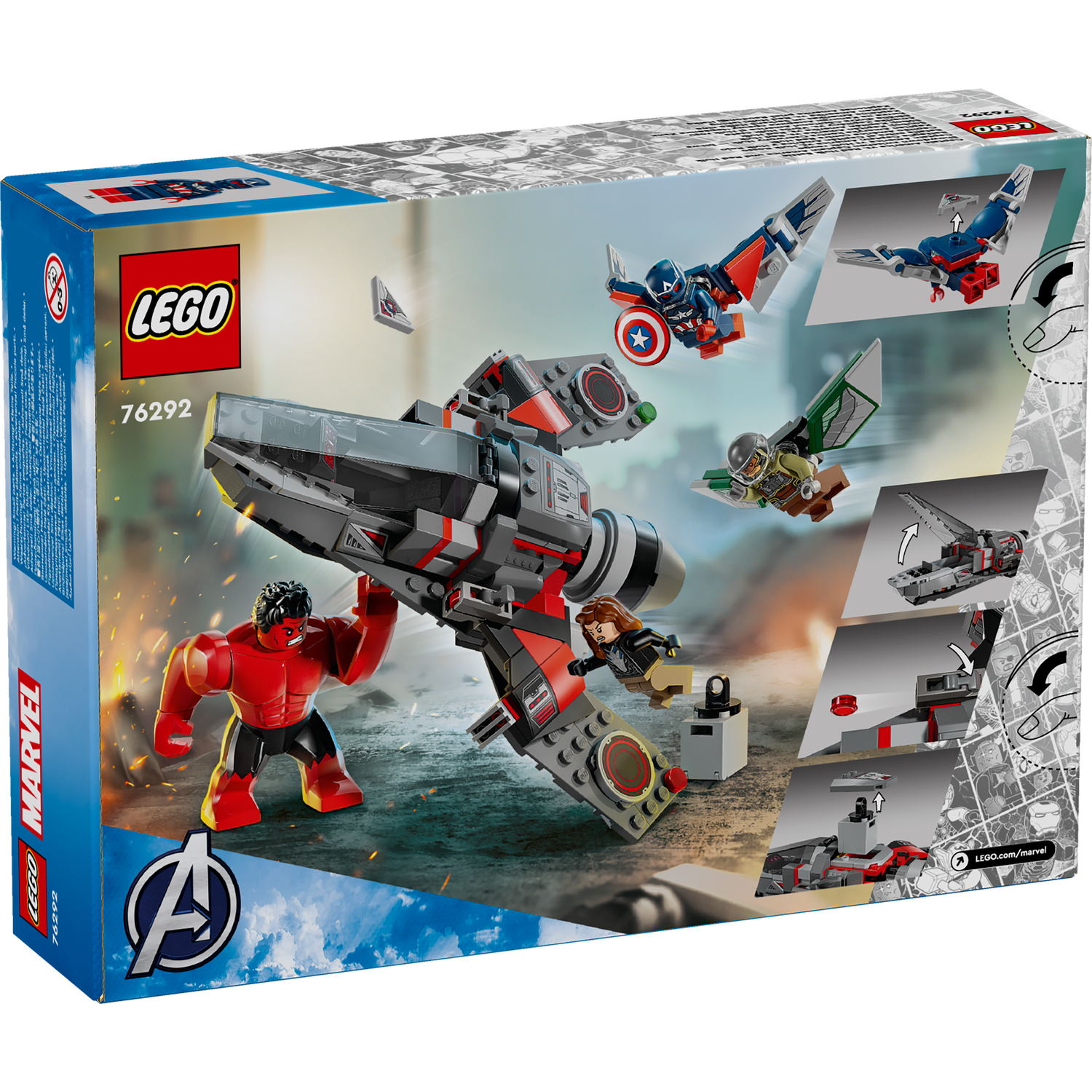 76292 Captain America vs. Red Hulk Battle