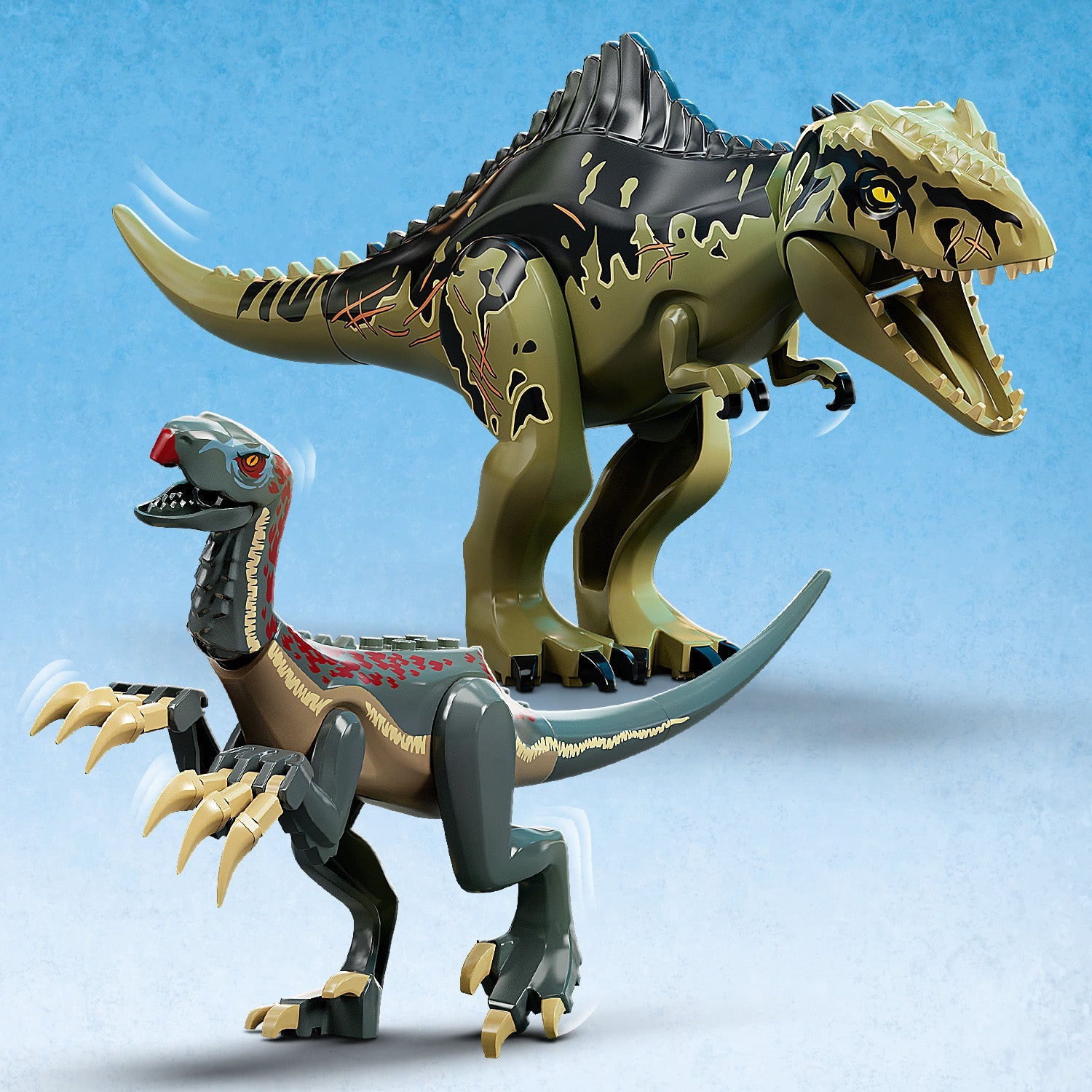 76949 Giganotosaurus and Therizinosaurus Attack