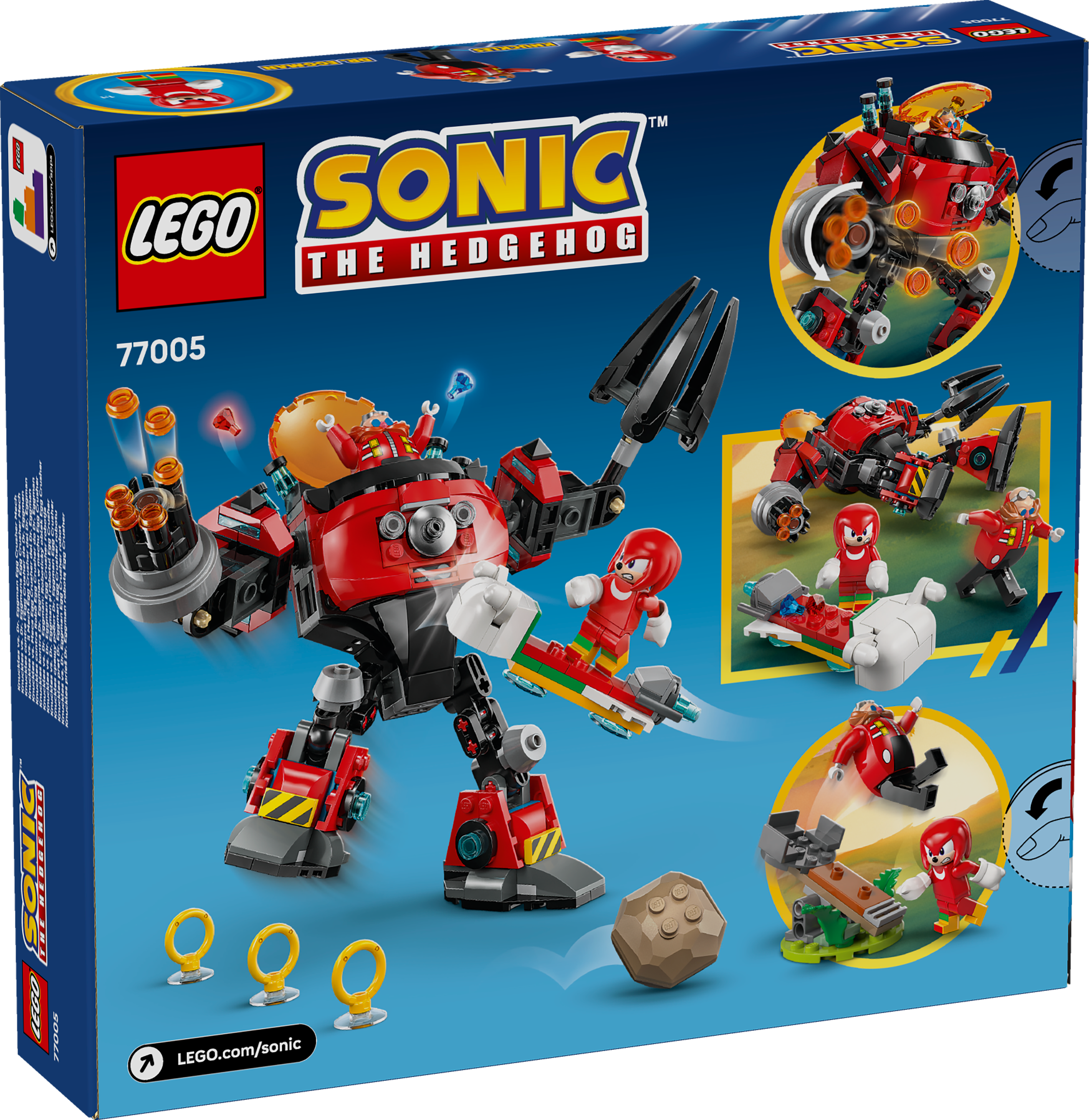 77005 Knuckles Vs. Dr Eggman Egg Crusher Mech