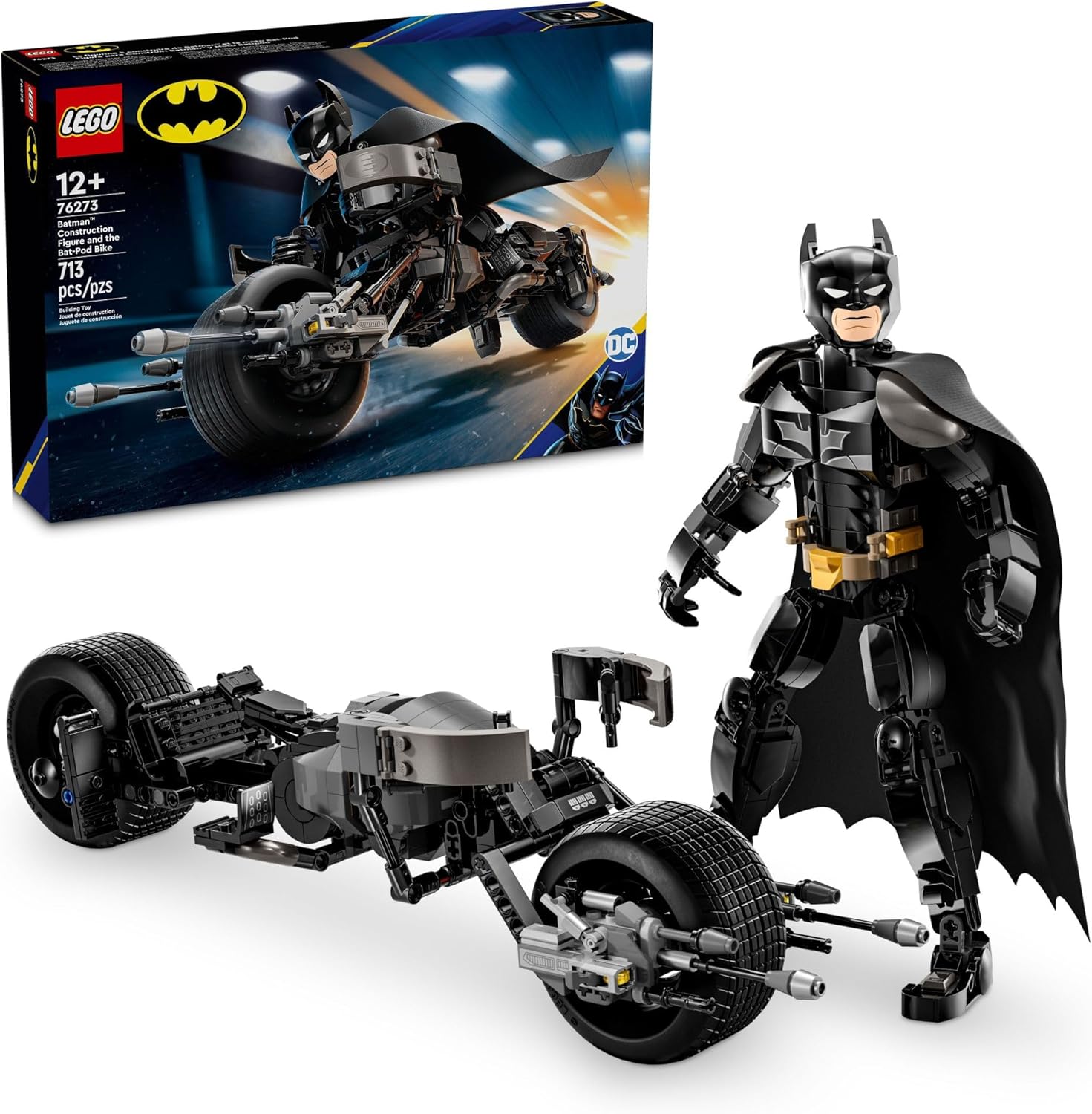 76273 Batman™ Construction Figure and the Bat-Pod Bike